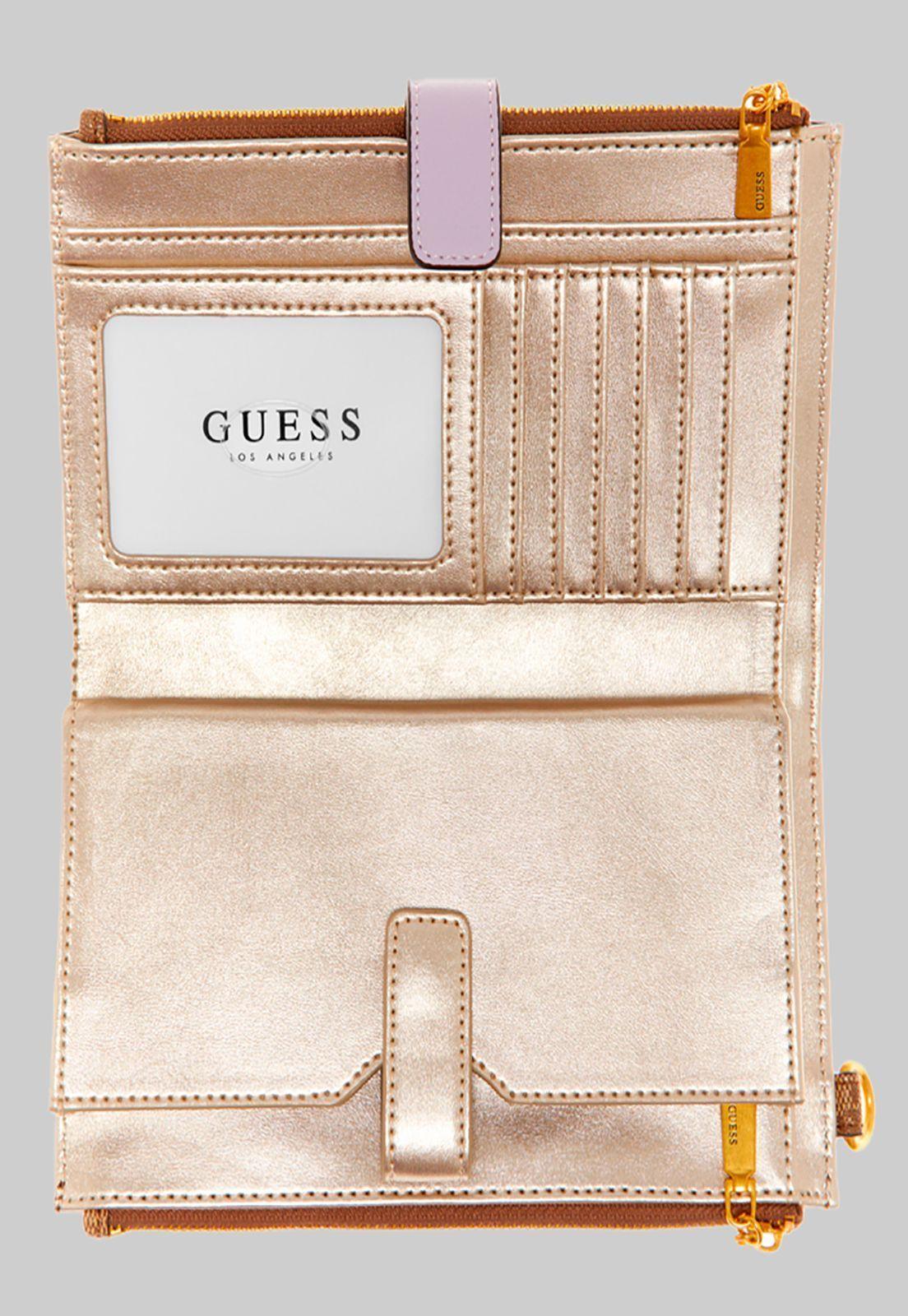 Billetera Abey Double Zip Organizer Verde Guess-2