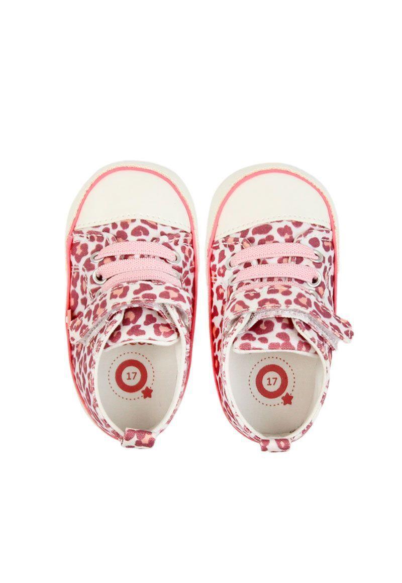 Zapatilla caña velcro elastico bebé soft niña 800-2