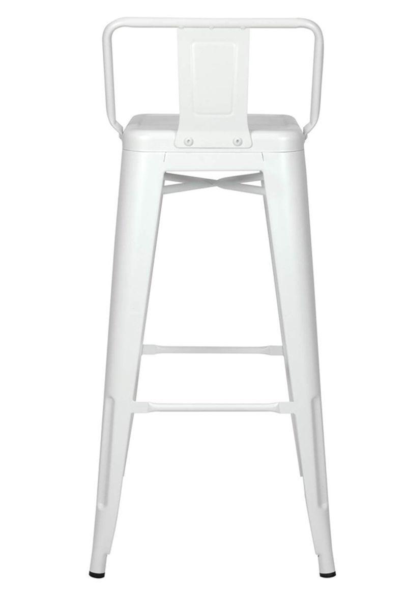 Pack 2 Piso Taburete Tolix Respaldo Blanco-4