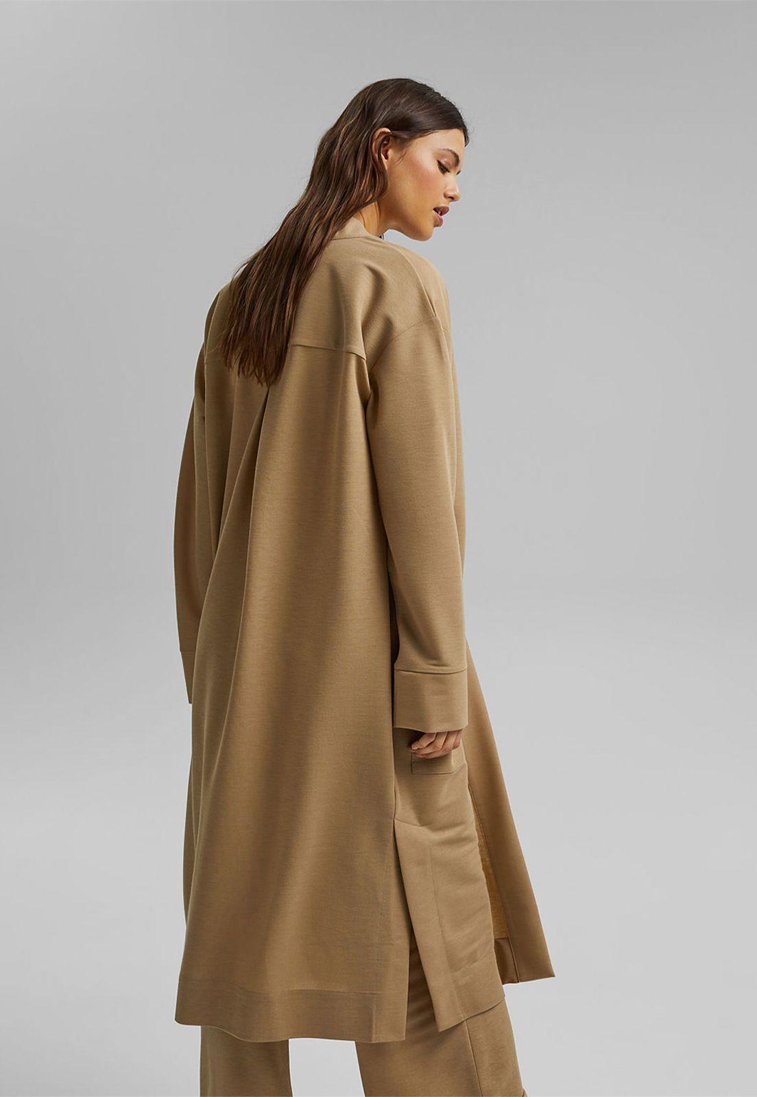 Blazer Mujer Largo Corte Recto Esprit-1