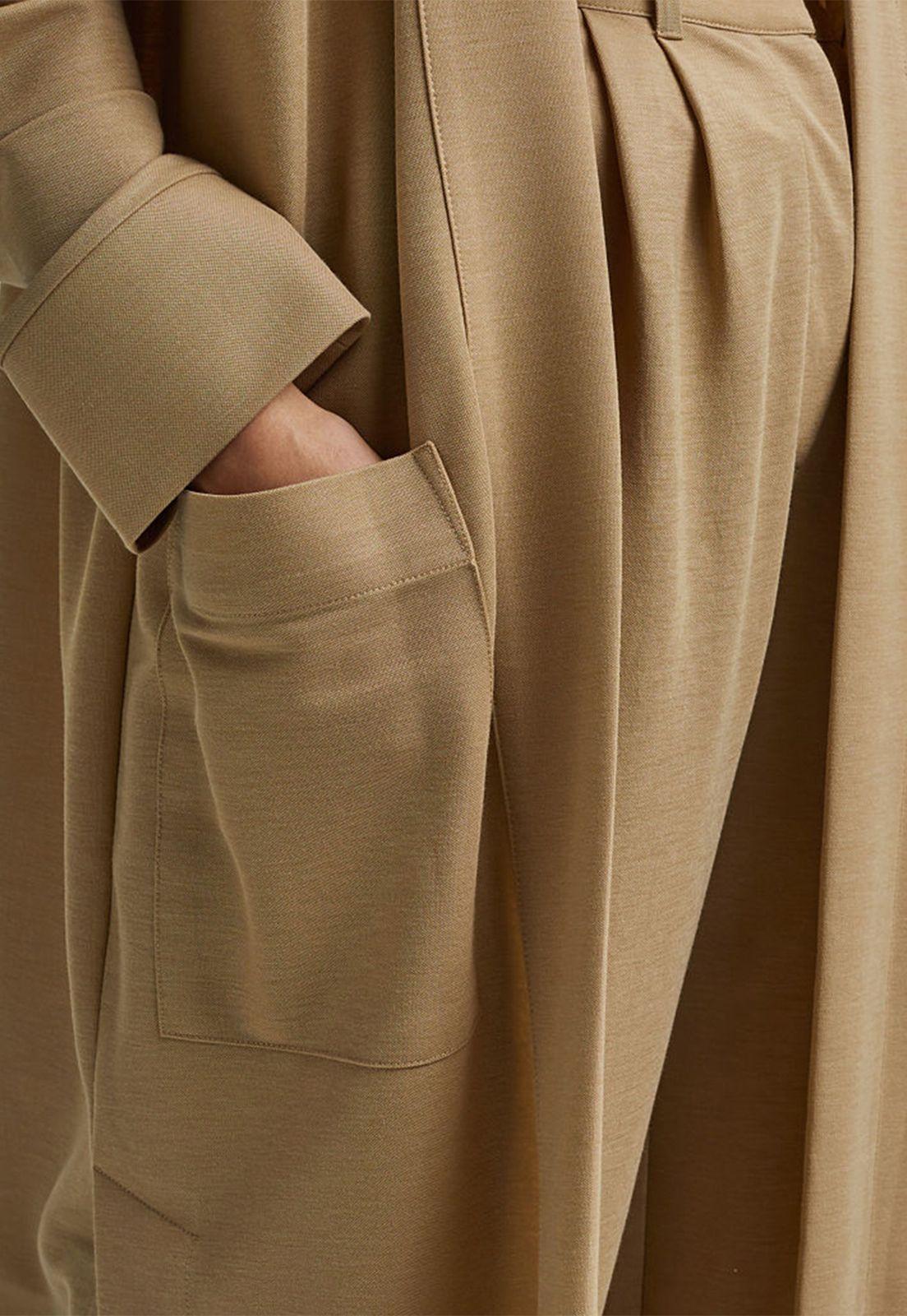 Blazer Mujer Largo Corte Recto Esprit-2