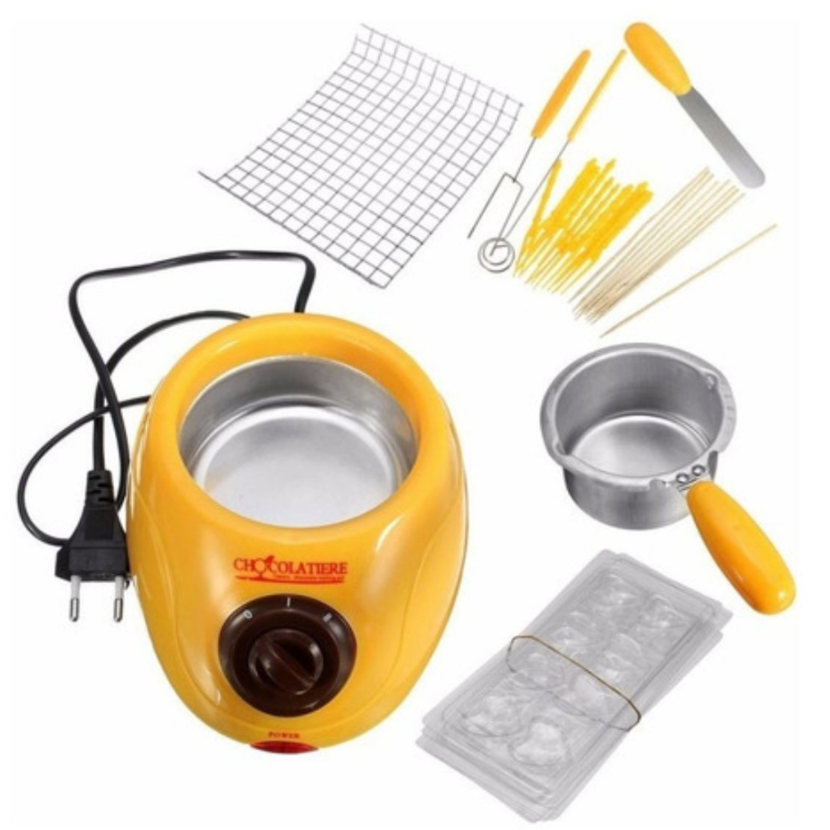 Máquina Funde Derrite Chocolate 30 Piezas Fondue-2