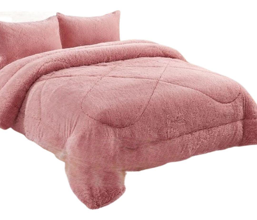 Cobertor Plumon Plush Con Chiporro De 1.5 Plazas-0