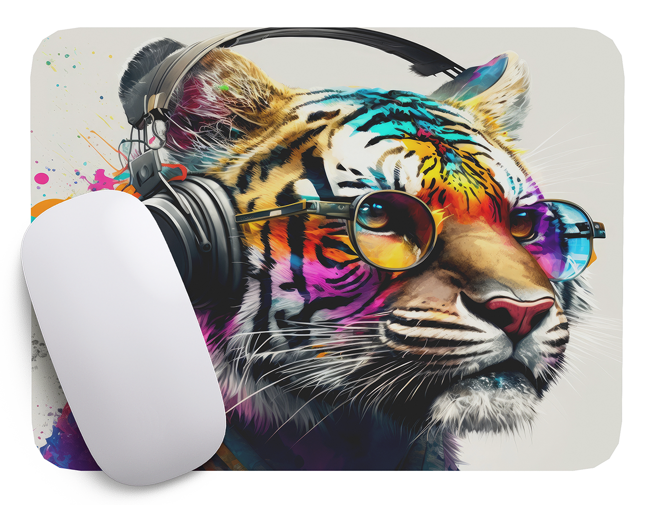 Mouse Pad Tigre Arte de animales - 17cm X 21cm D85-1