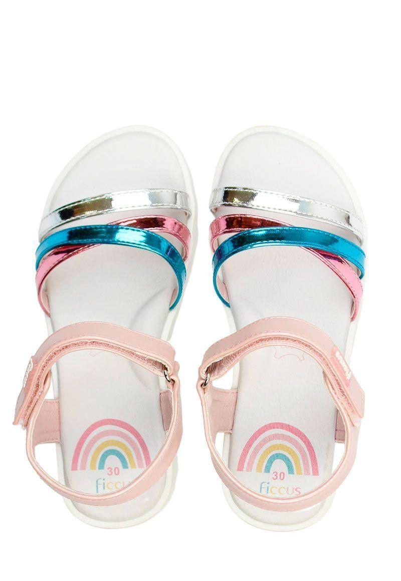 Sandalia Abierta Velcro A Correr Niña Ficcus-1