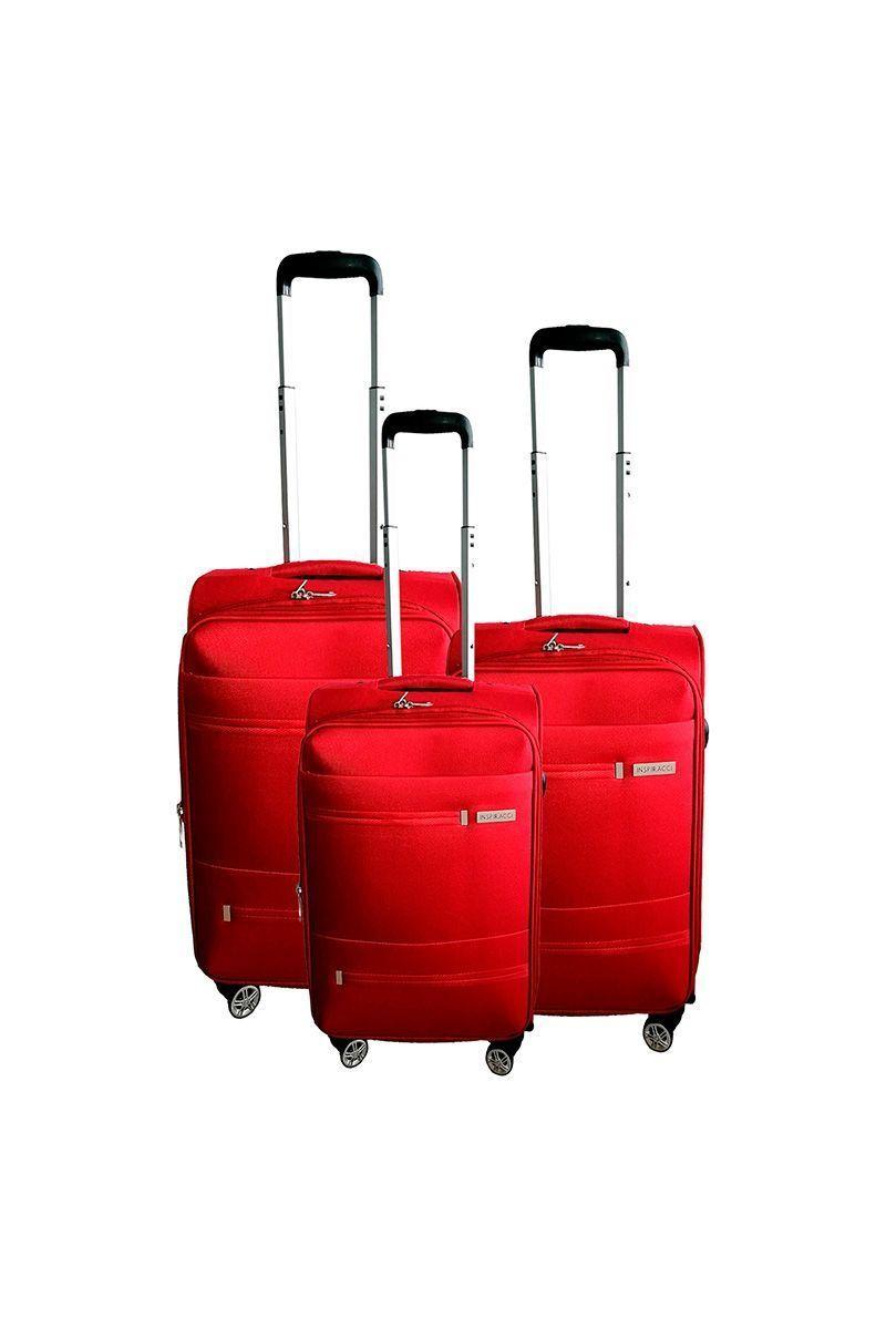 Set de Maletas Blandas Támesis S M L Rojo-0
