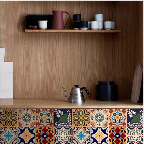 Azulejo Autoadhesivo Decorativo 15x15 Talavera-2