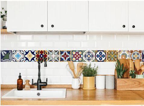 Azulejo Autoadhesivo Decorativo 15x15 Talavera-4