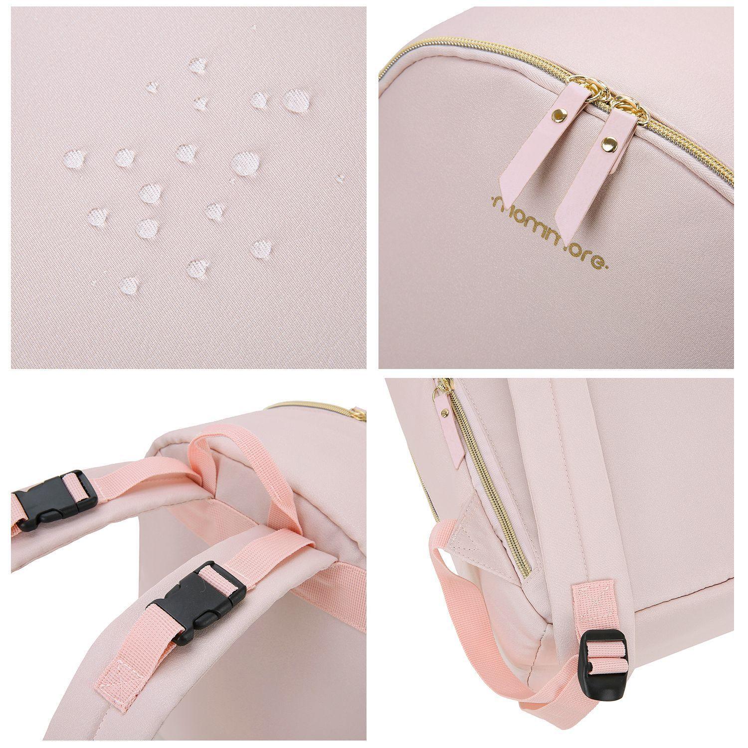 Mochila grande para pañales SIENA para laptop 13"- rosado-6