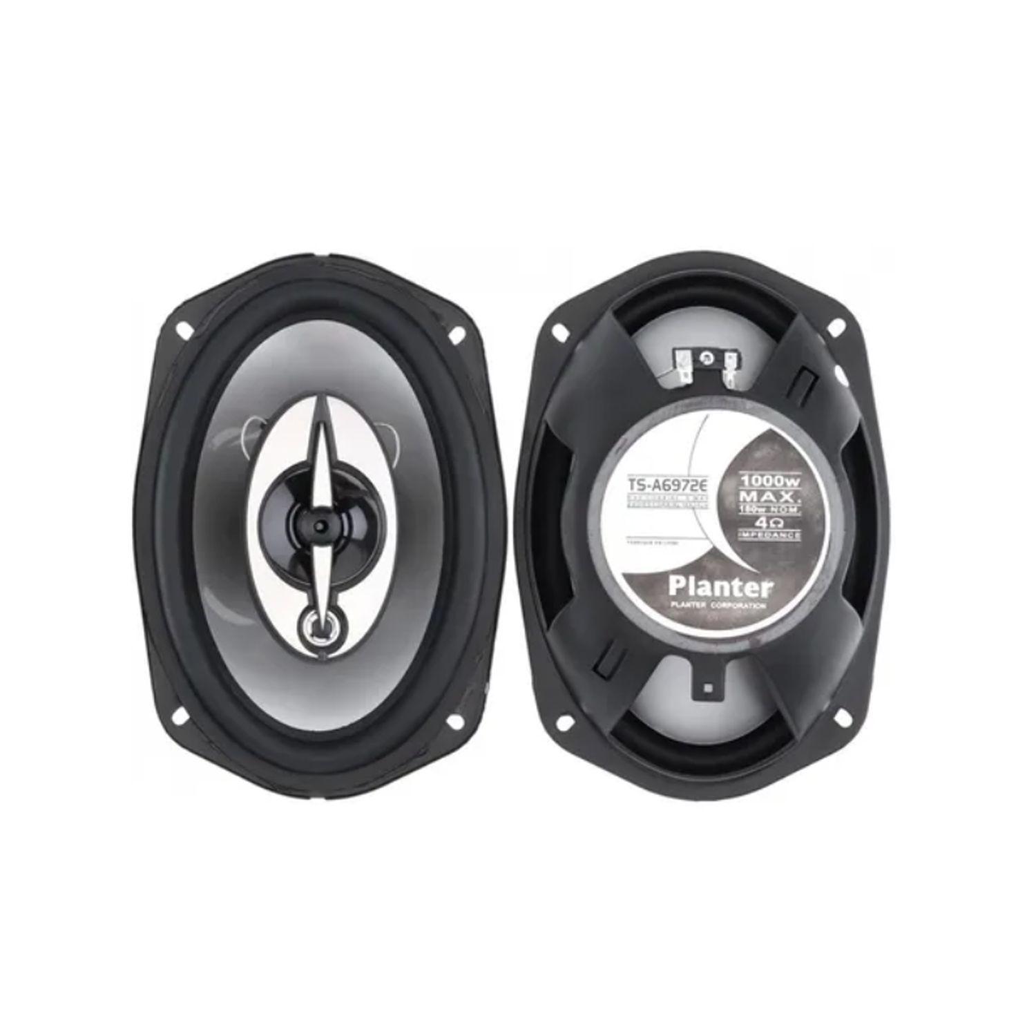 Kit 2 Parlantes Auto 6x9 Ovalados 1000w Coaxial 3 Vías Hifi-0