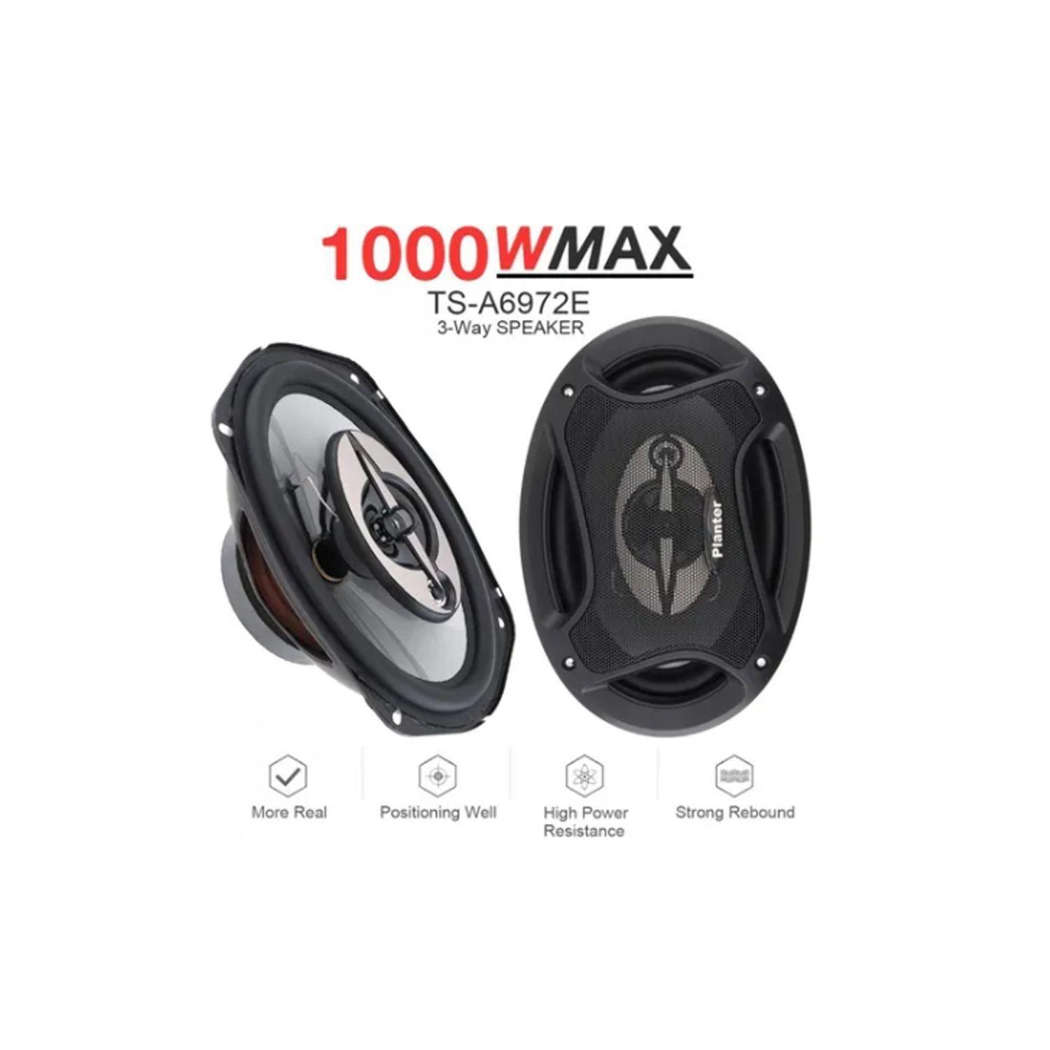 Kit 2 Parlantes Auto 6x9 Ovalados 1000w Coaxial 3 Vías Hifi-1