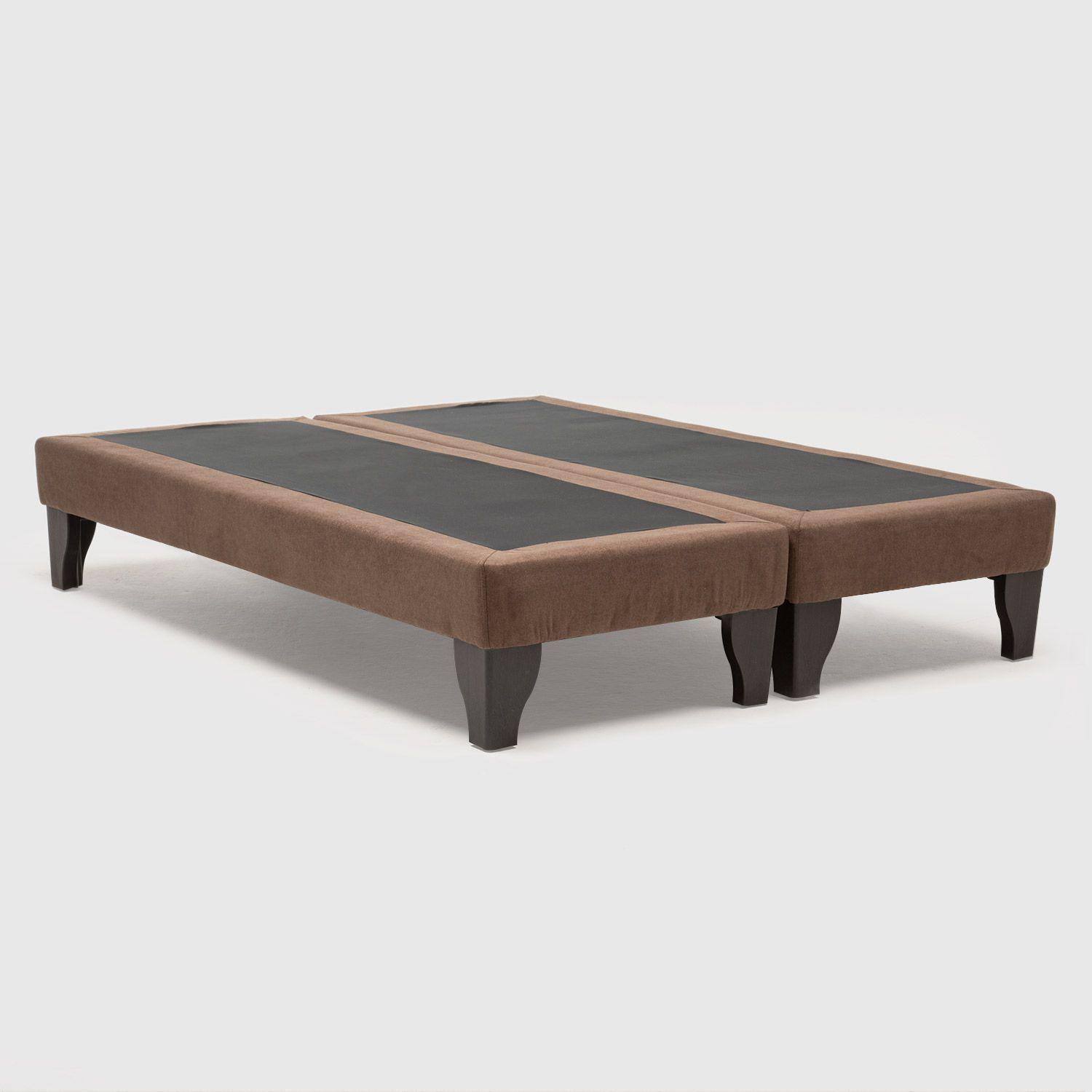 Base Cama Europea Max 2 Plaza Chocolate-1