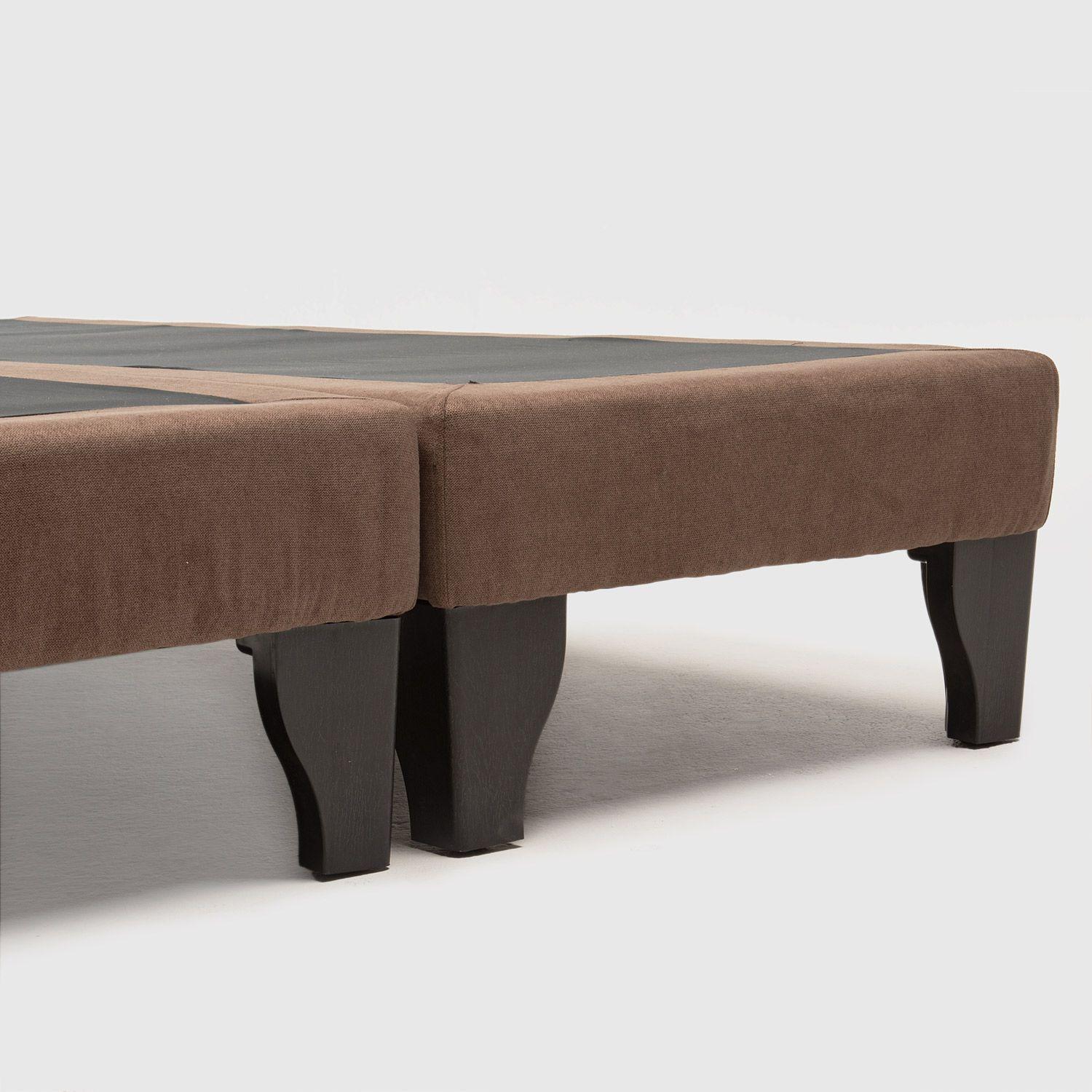 Base Cama Europea Max 2 Plaza Chocolate-3