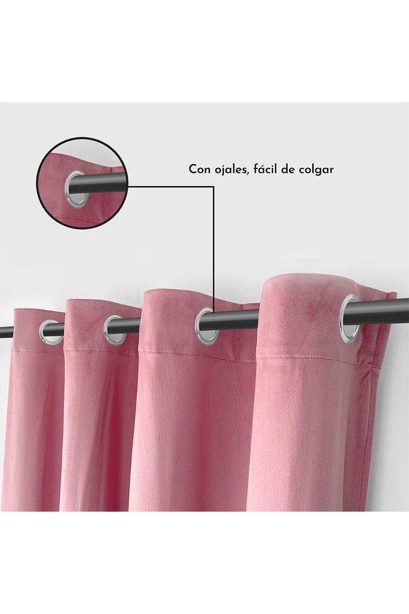 Cortina Velvet 140x200 cm Rosa-4