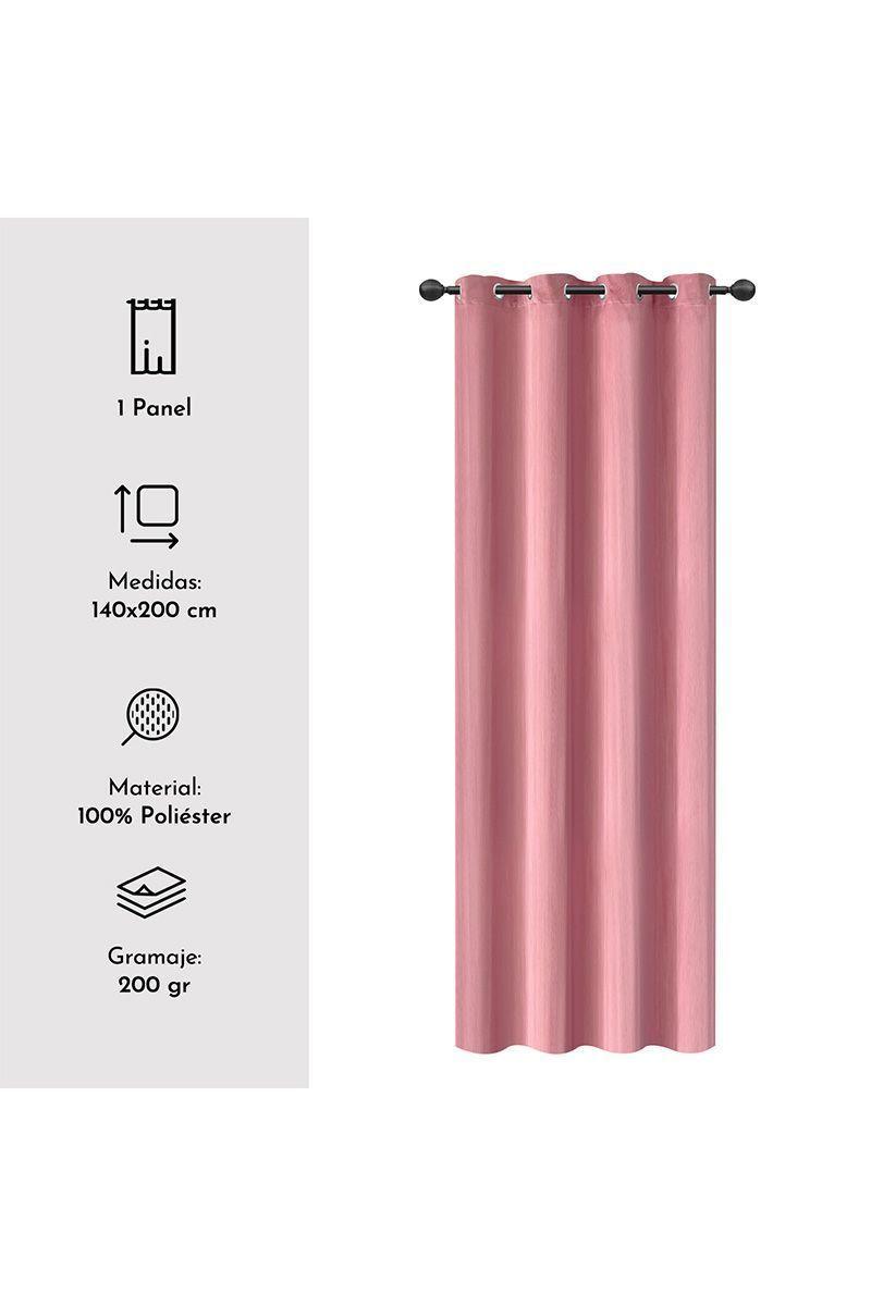 Cortina Velvet 140x200 cm Rosa-2