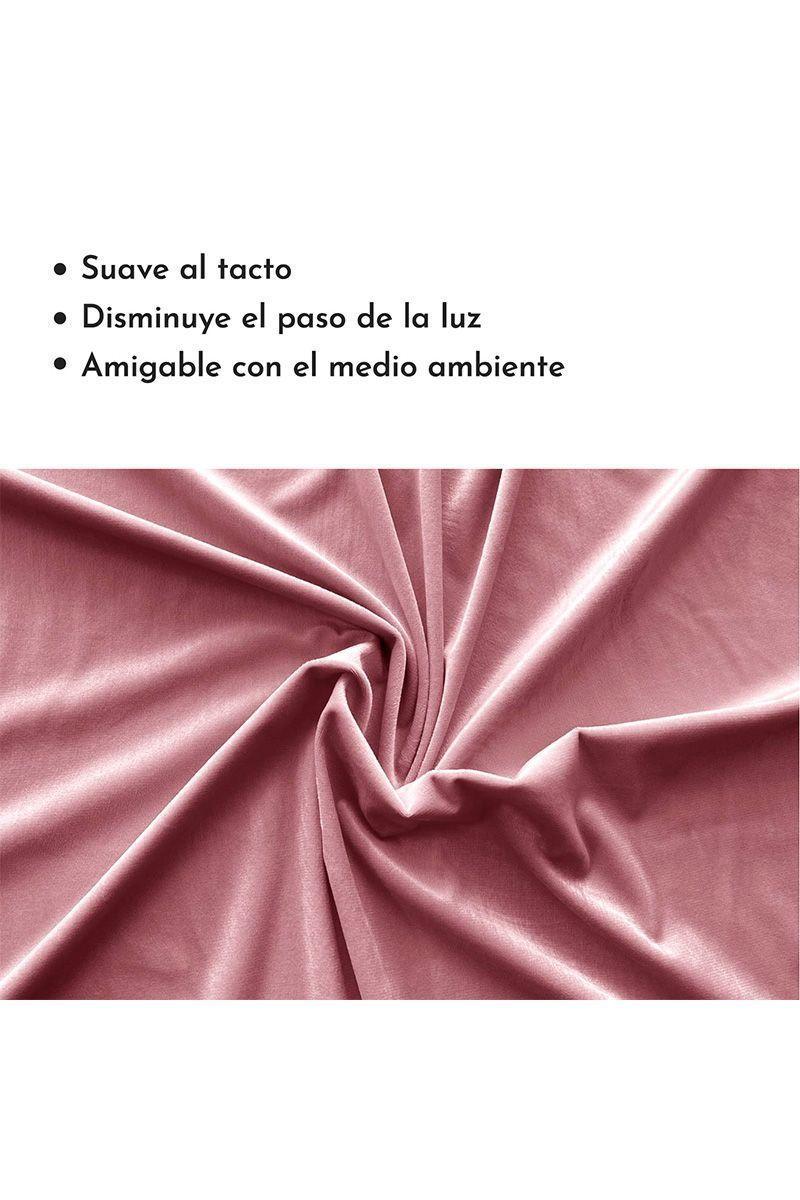 Cortina Velvet 140x200 cm Rosa-3
