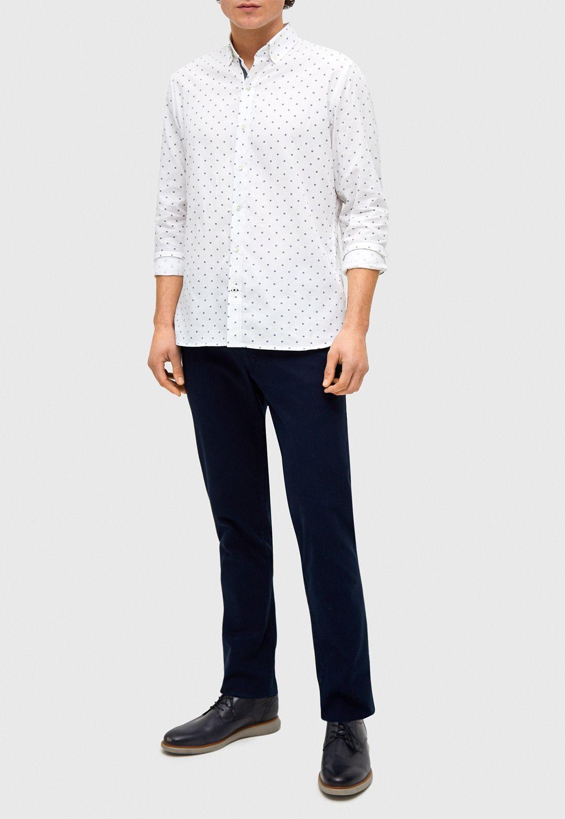 Camisa Casual Beacher Blanca-3