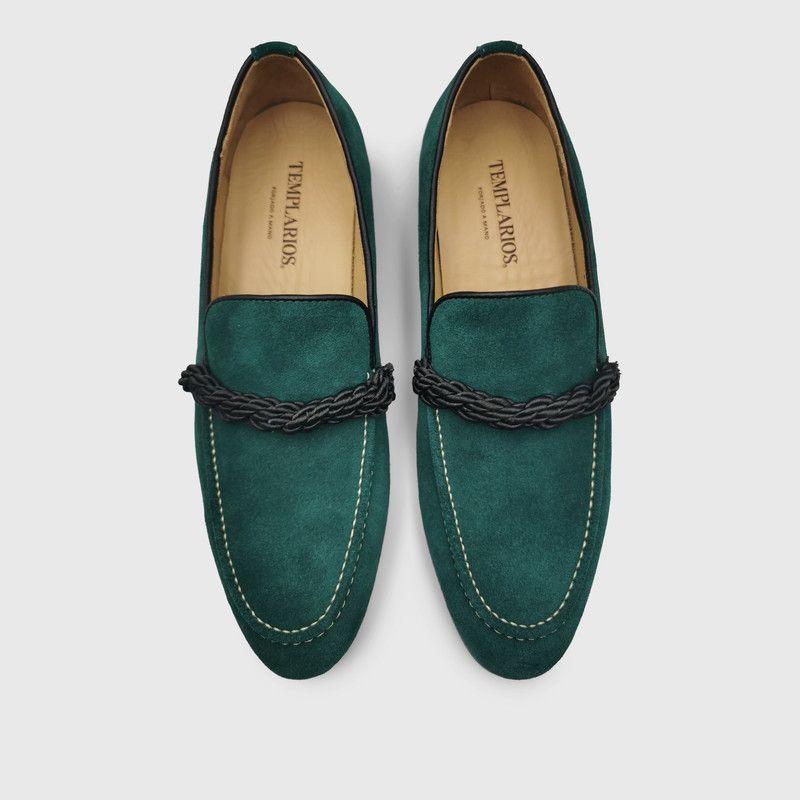 Mocasín Templarios Franco Verde Hombre-5