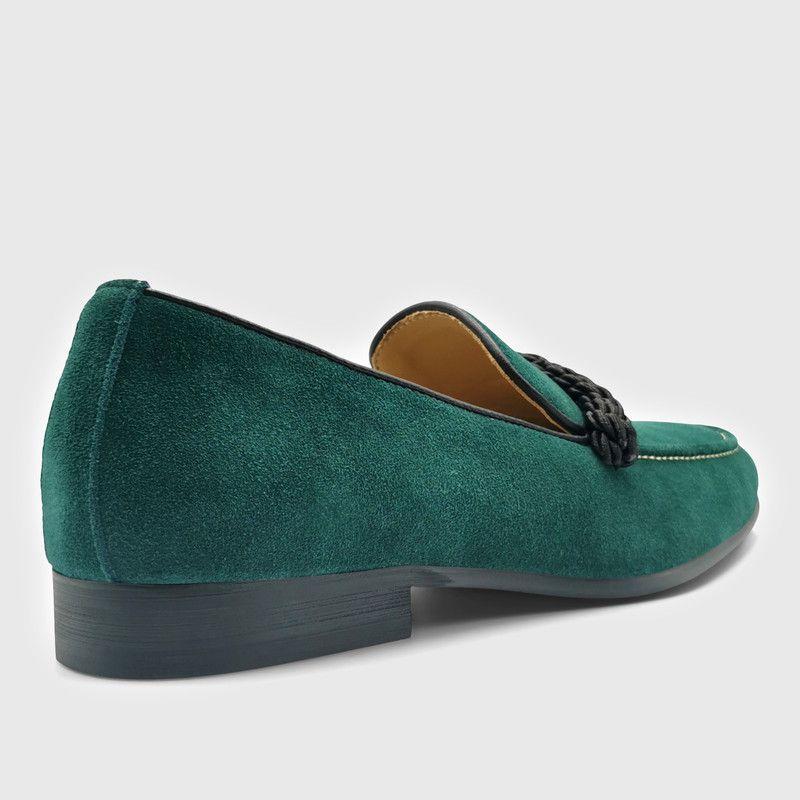 Mocasín Templarios Franco Verde Hombre-3