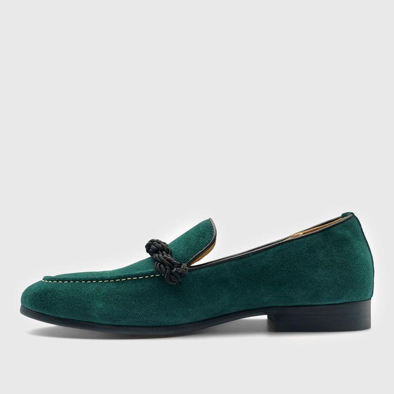 Mocasín Templarios Franco Verde Hombre-2