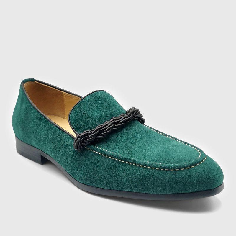 Mocasín Templarios Franco Verde Hombre-1