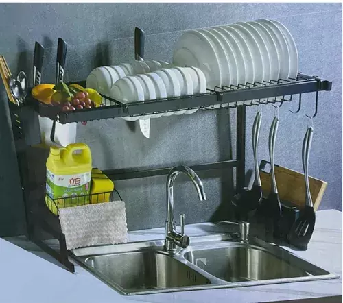 Escurridor De Platos Y Servicios Secador Vajilla Organizador-5