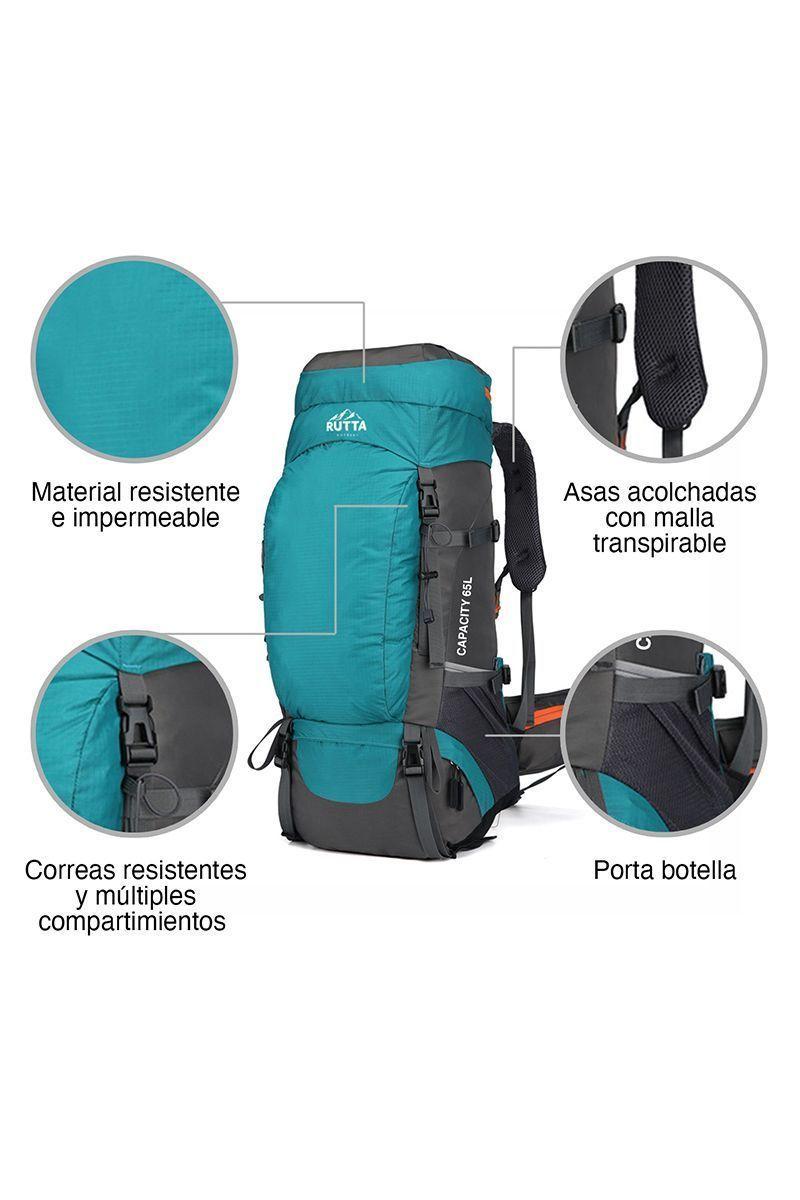 Mochila Outdoor 65 Litros Verde-3