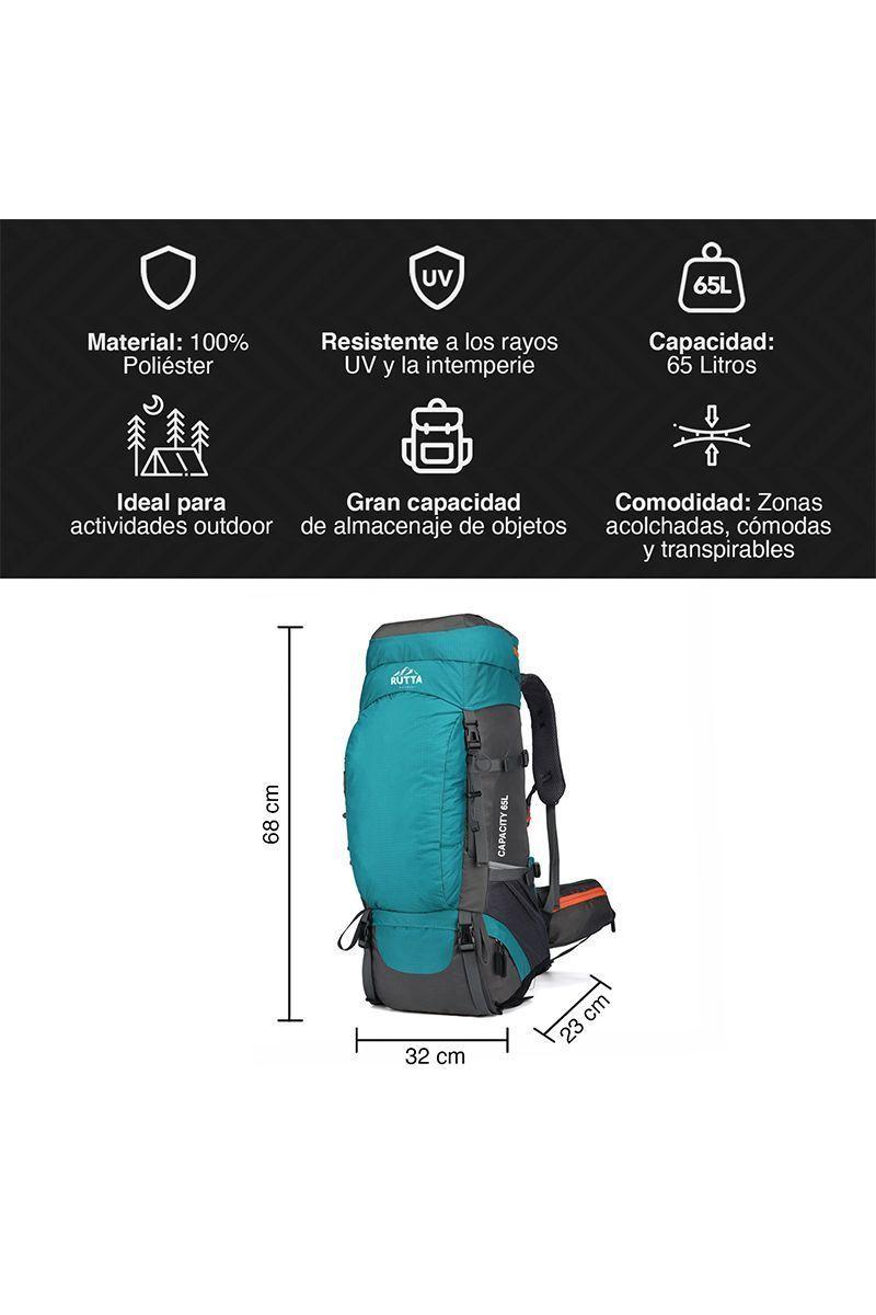 Mochila Outdoor 65 Litros Verde-2