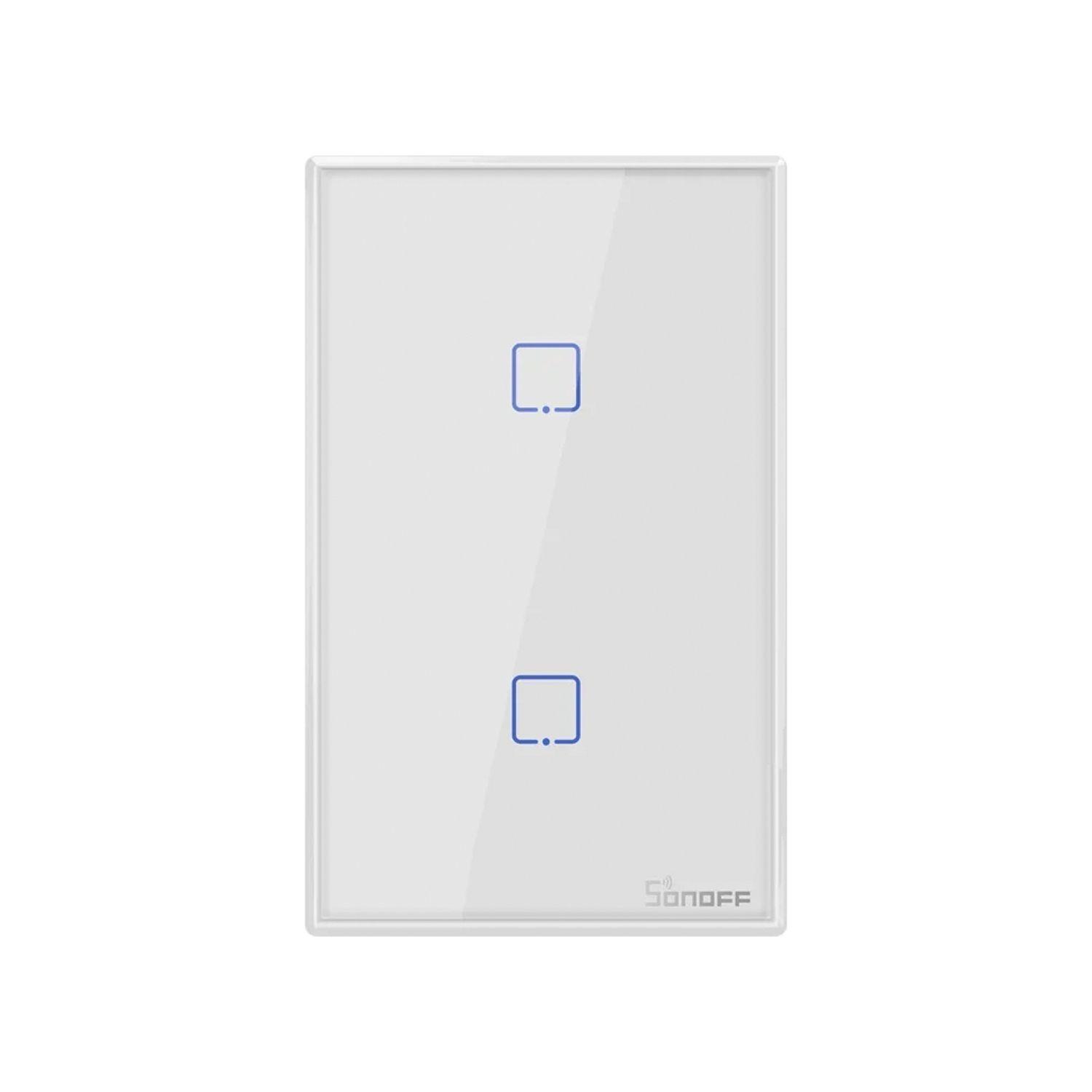 Pack Interruptor Smart: 1 y 2 Canales Blanco WiFi + RF Sonoff-5