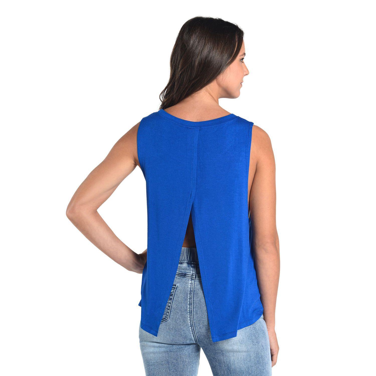 TOP ASIMETRICO CON TIRANTES CAFFARENA AZUL-2