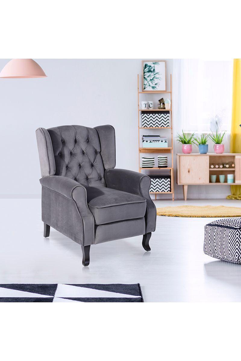 Poltrona Reina Victoria Gris-1