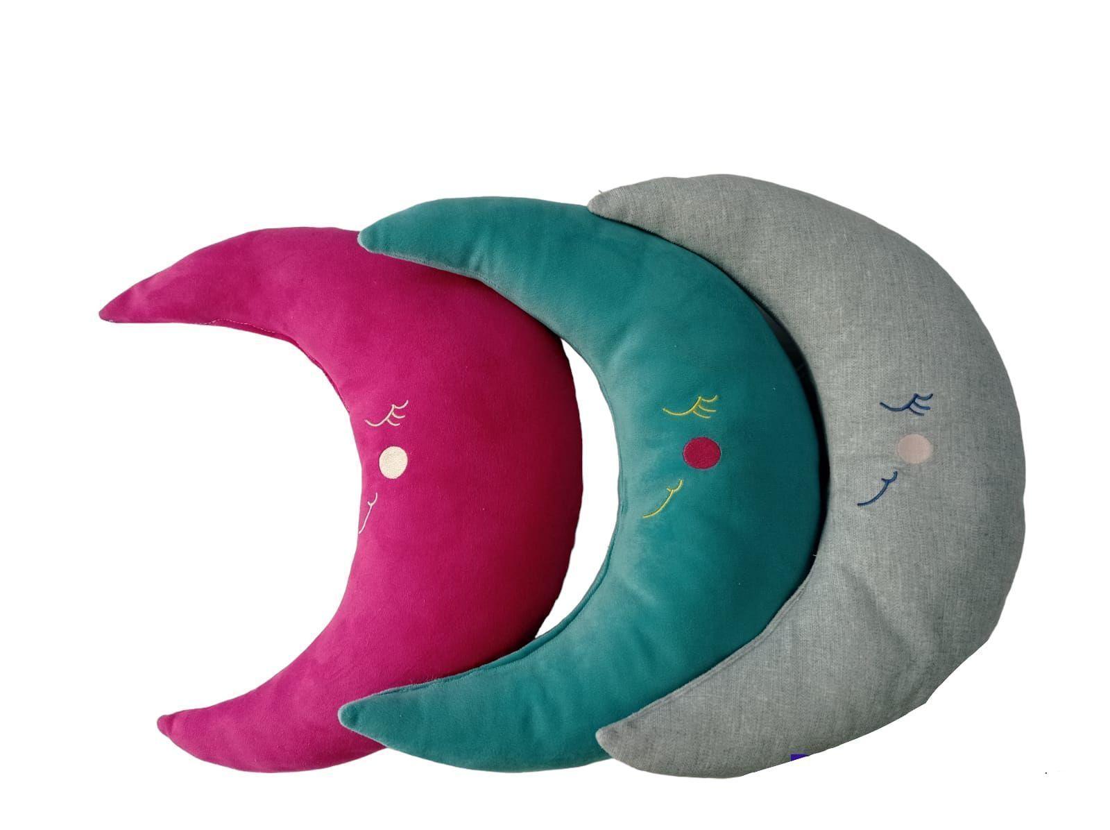 Pack 3 Cojines Luna Bordadas Bebe-0