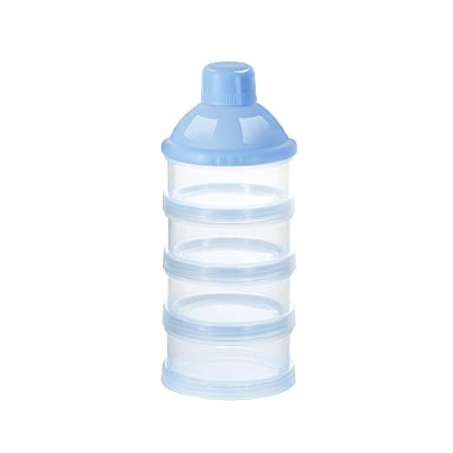 Dispensador De Leche Infantil Con 4 Compartimientos Celeste-0