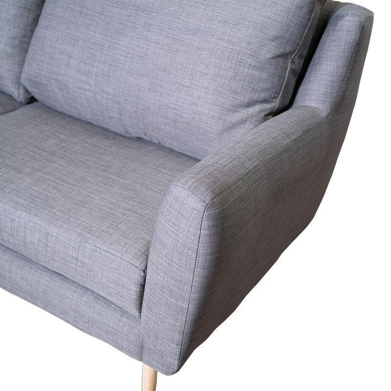 Sofá Lenora Felpa Gris 2C-2