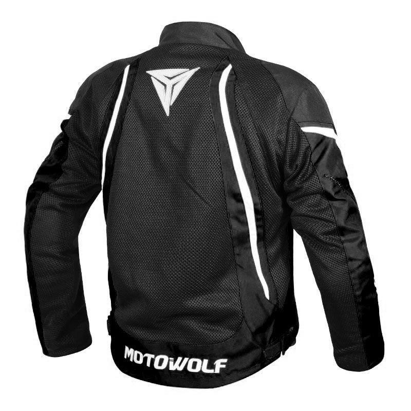 Chaqueta para motociclismo Oxford 600D MotoWolf 0505 - NEGRA-1