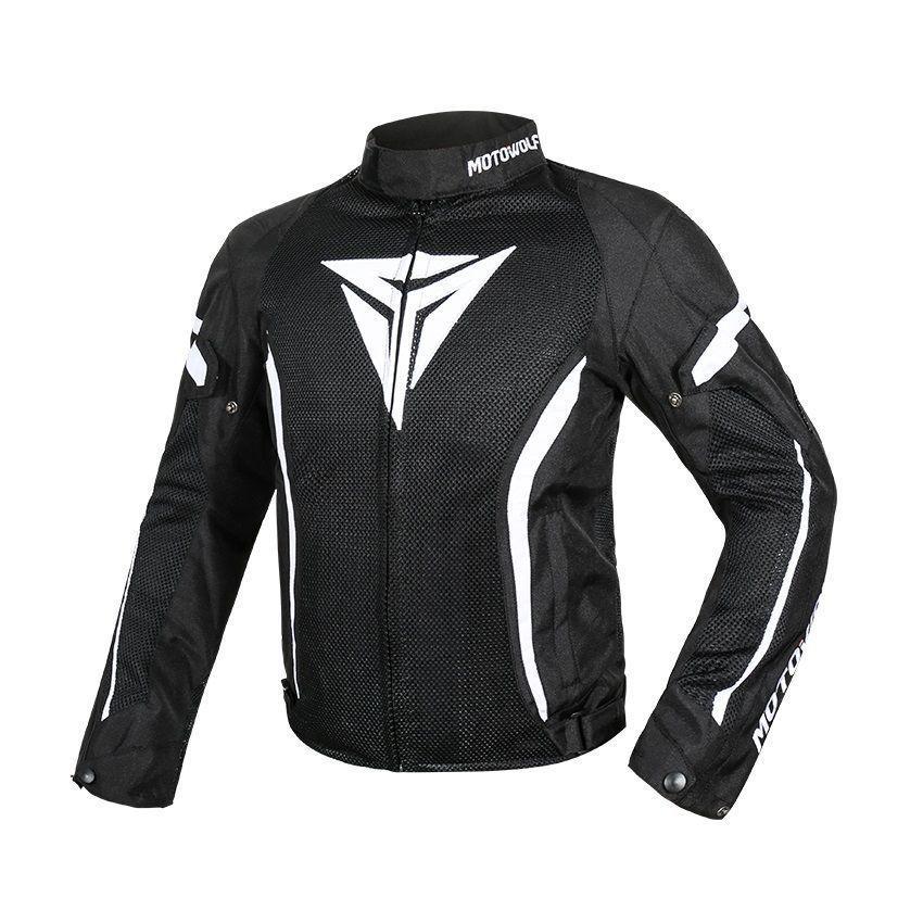 Chaqueta para motociclismo Oxford 600D MotoWolf 0505 - NEGRA-2