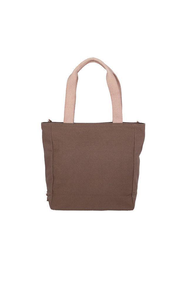 Cartera Hombro Flores Café Humana-1