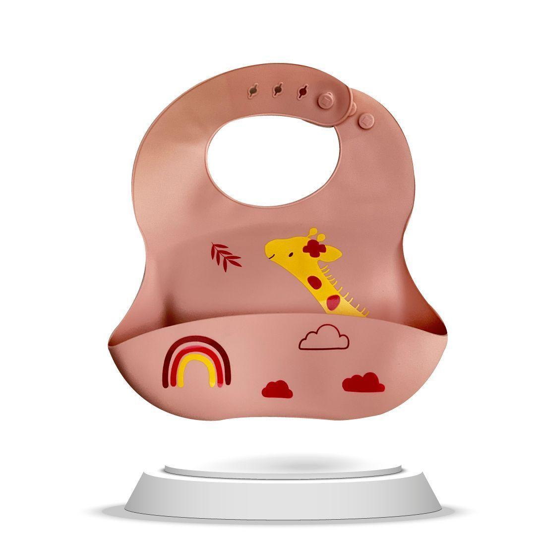 Babero Silicona Infantil Jirafa-0