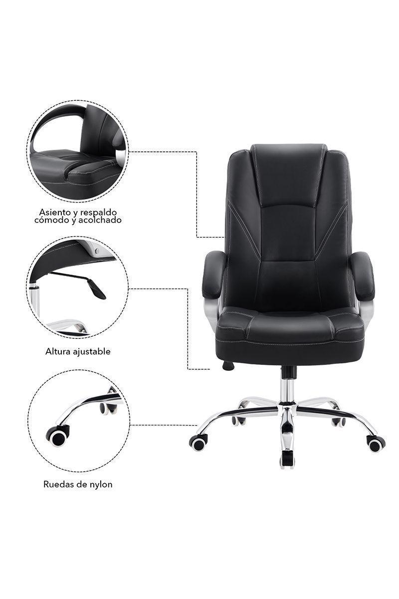 Silla de Oficina Ejecutiva Maesta Negro-4