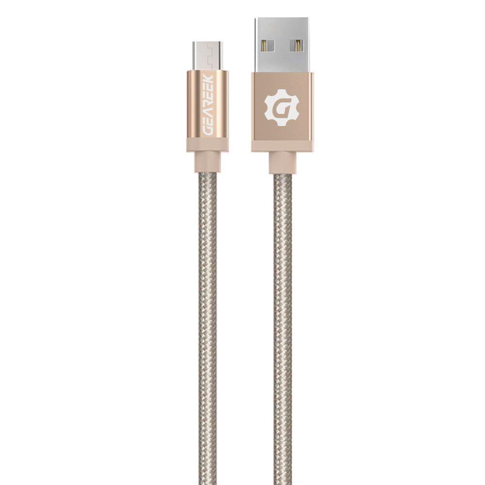 Cable Micro USB Dorado Premium Braided-0