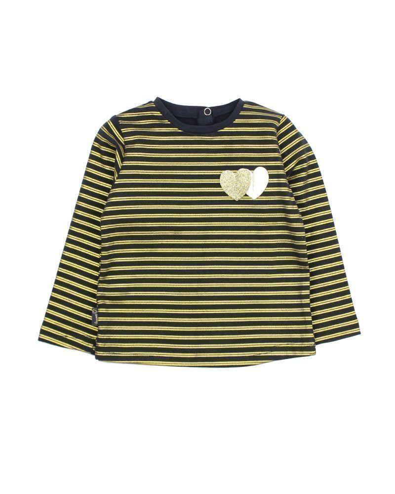 Polera Bebé Niña Listada Just Denim Ficcus-0