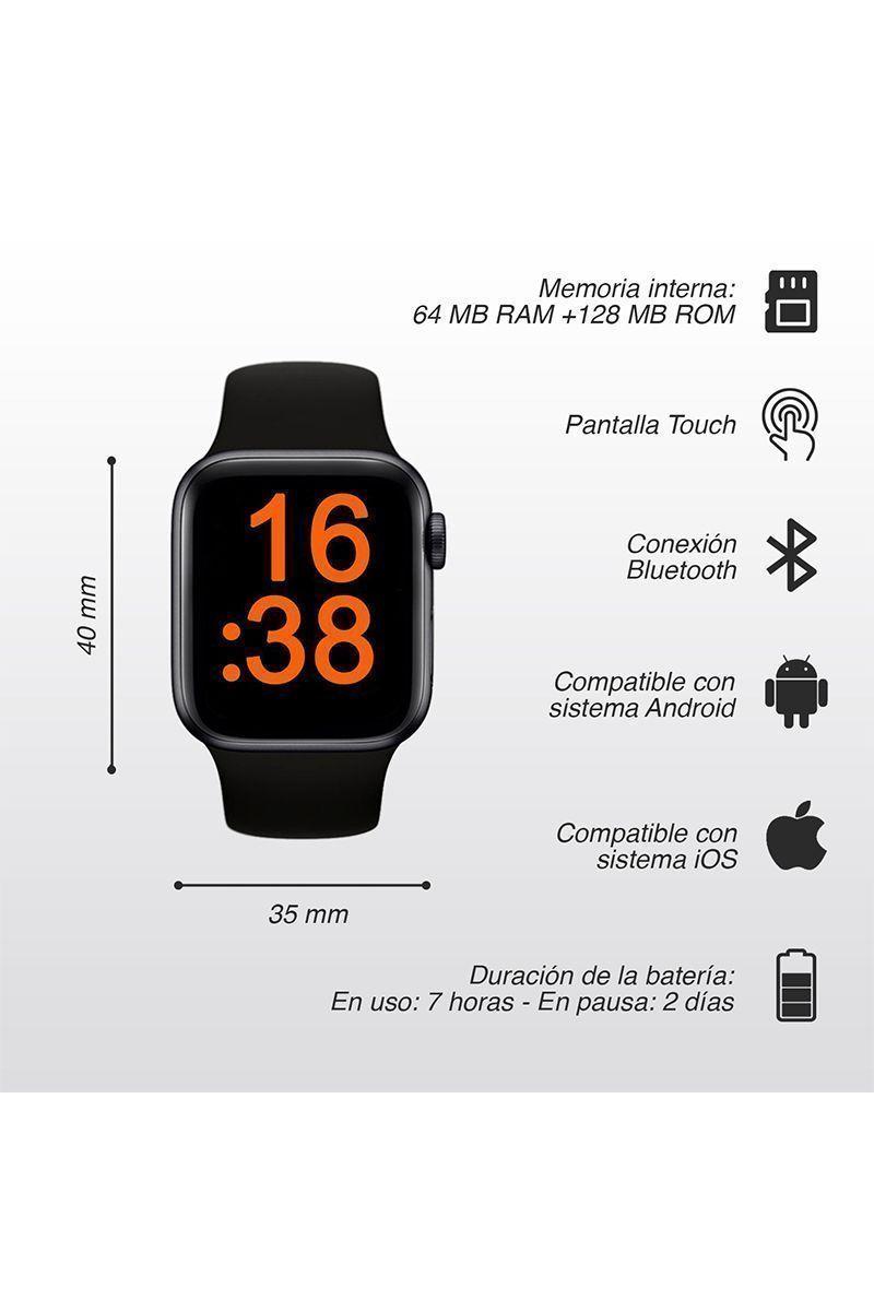 Reloj Inteligente Smartwatch G63L Negro-2