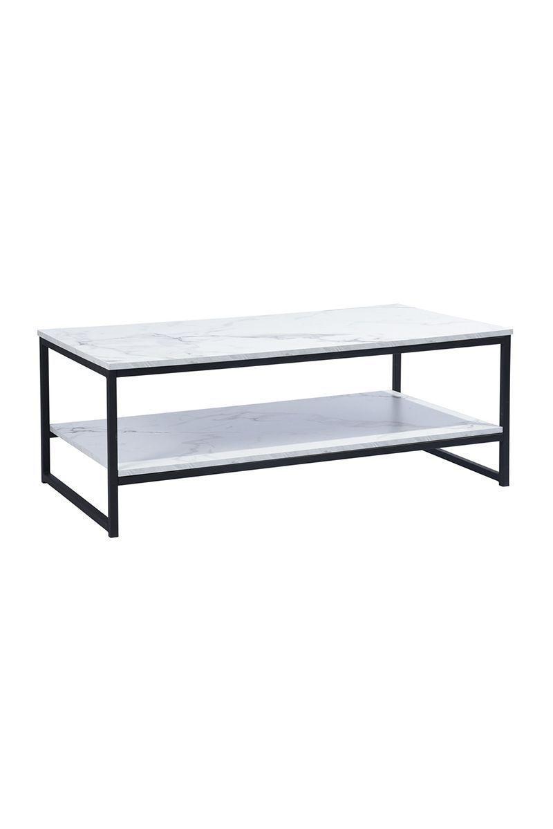 Mesa de Centro 110x60x34 cm Blanco-0