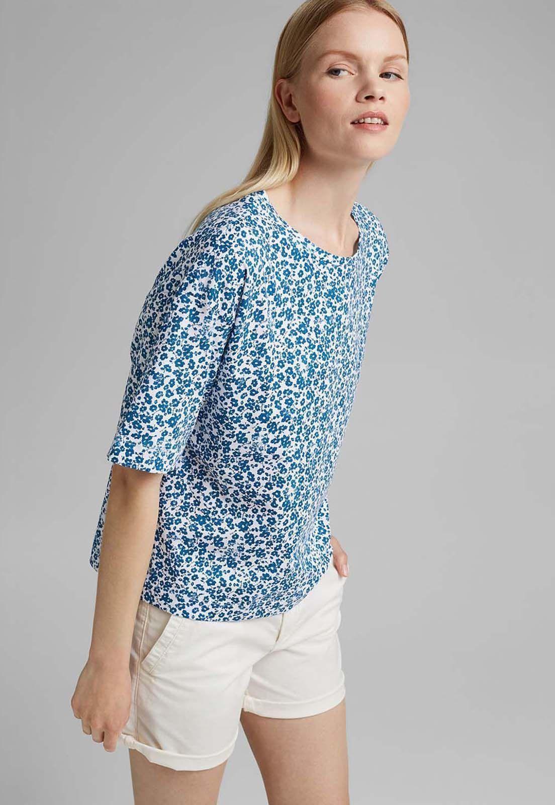 Polera Mujer Manga Corta Estampada Esprit-0