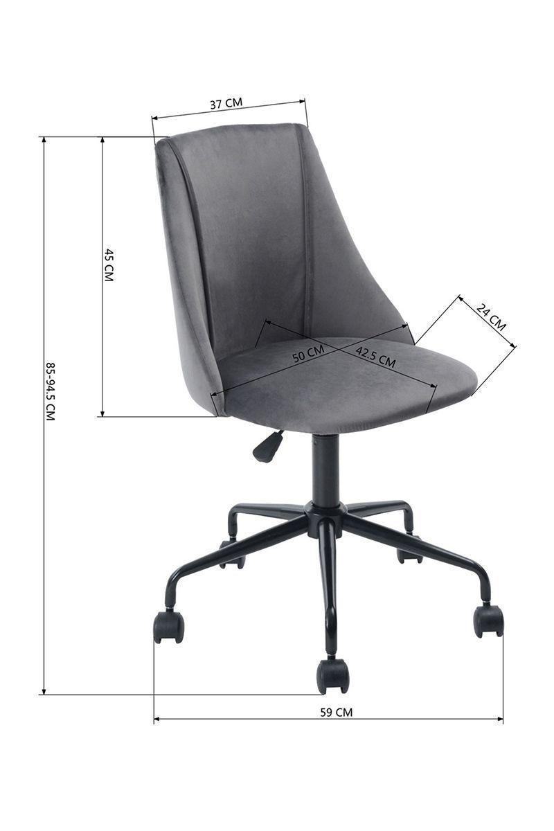 Silla de Oficina Altura Ajustable Palermo Gris-2