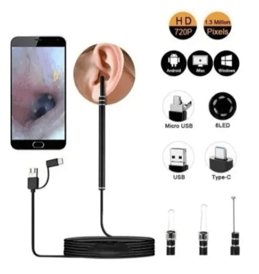 Limpiador De Oídos Con Cámara Usb Hd Endoscopio-2