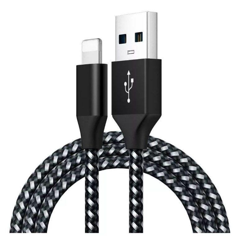 Cable Carga Rápida iPhone Lightning 2 Metros Tejido Beotes-0
