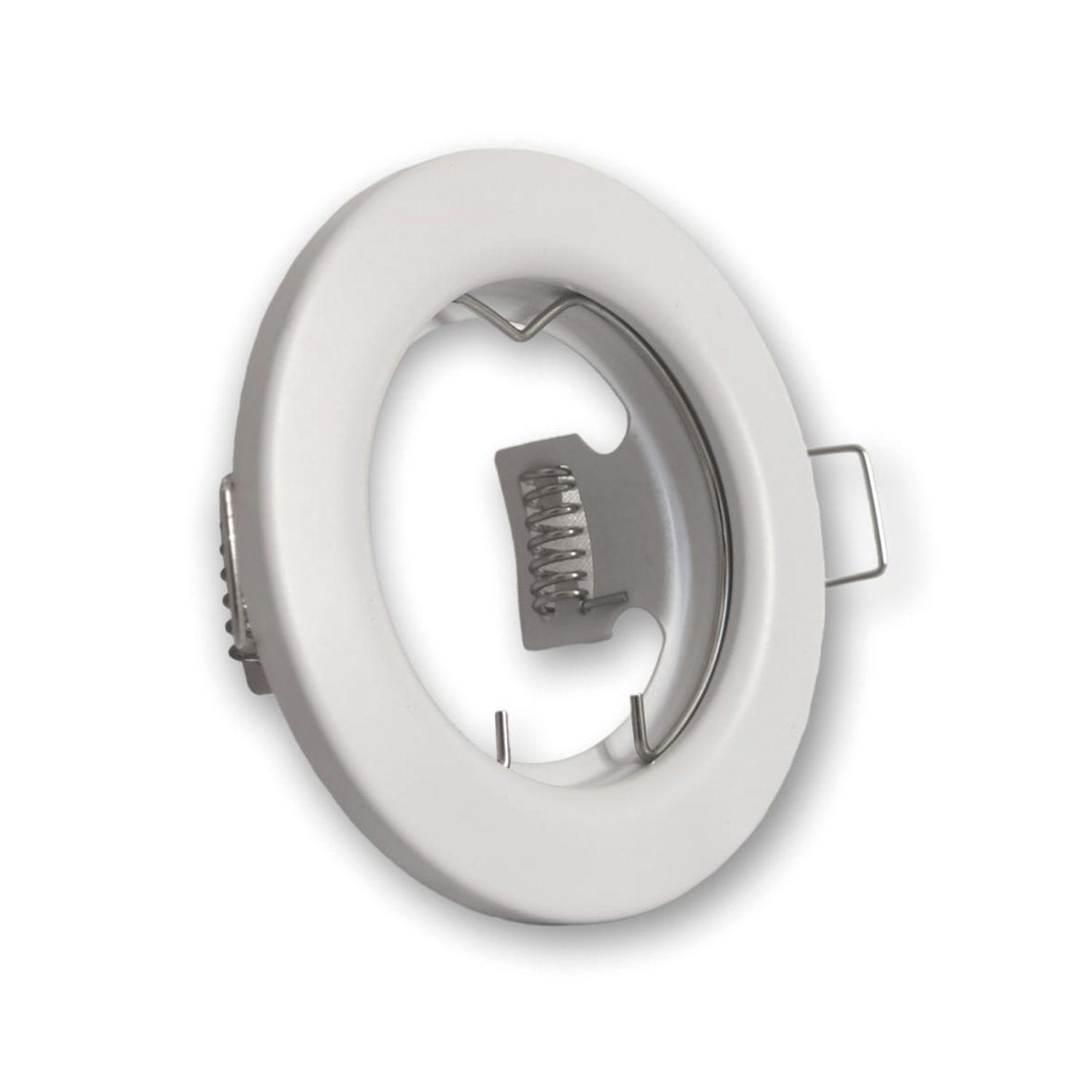 Foco LED Embutido Fijo Porta GU-10 Livorno MR16 Blanco-1