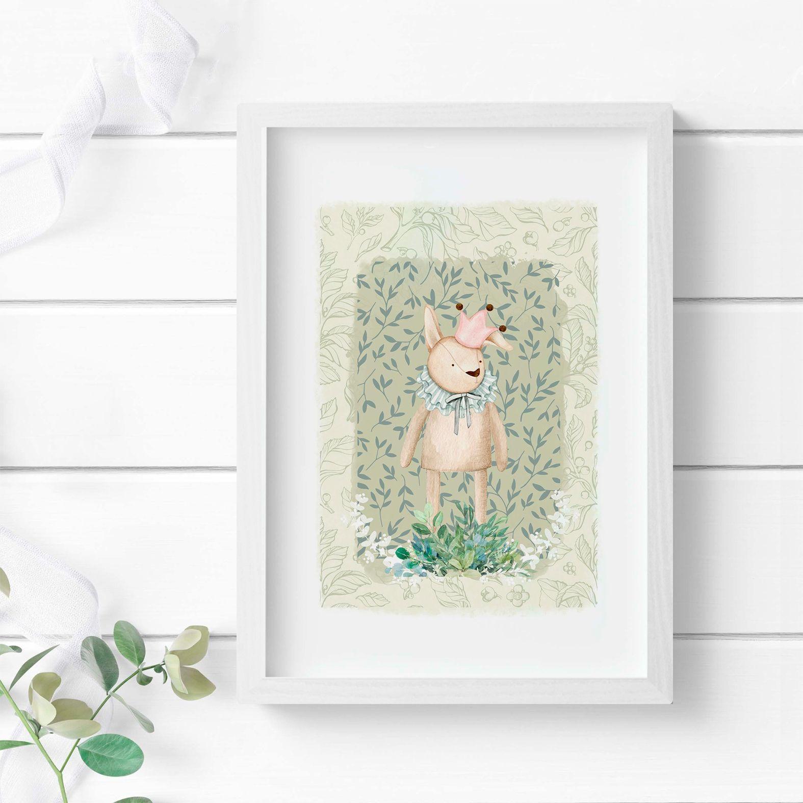 Duo de Cuadros "Botanical Friends" Tonos olivo-1