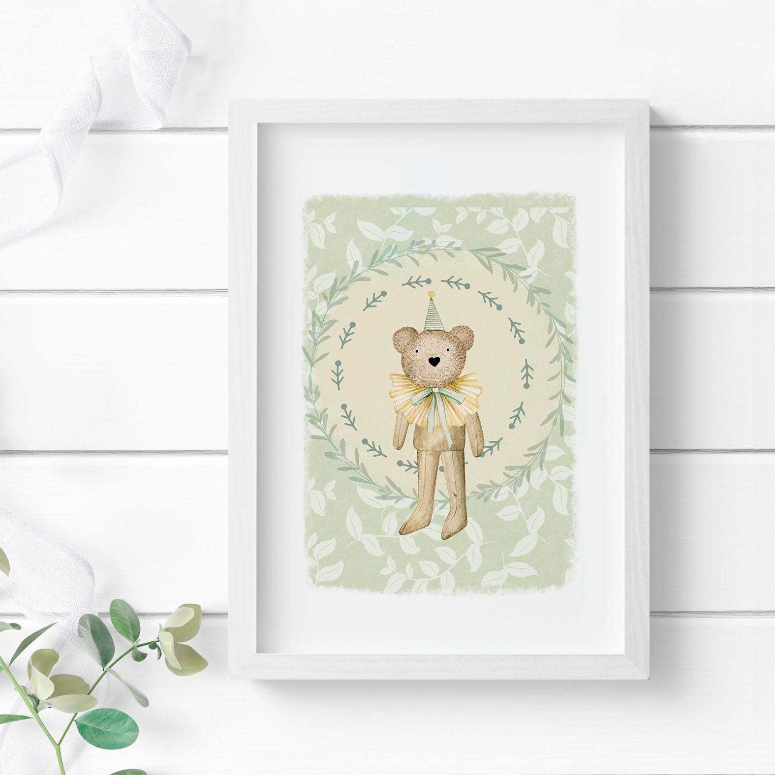 Duo de Cuadros "Botanical Friends" Tonos olivo-2